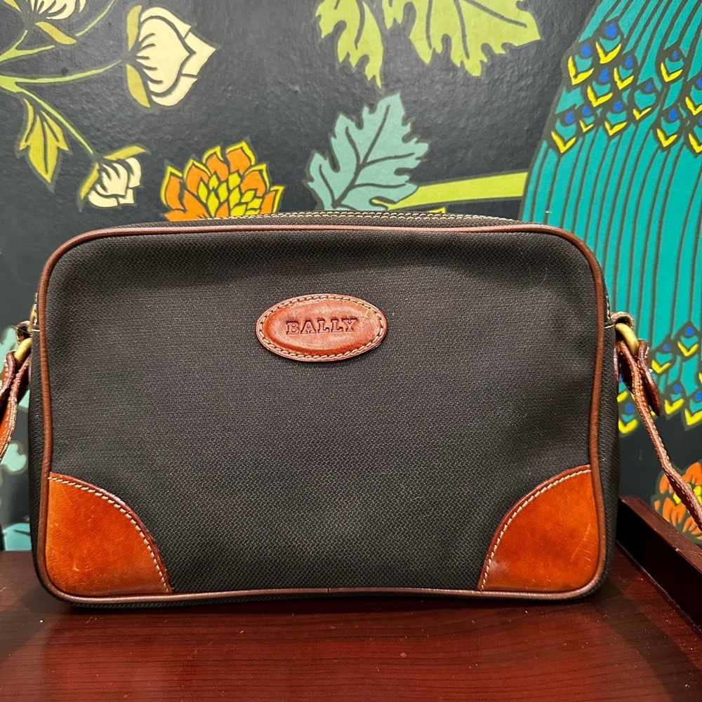Bally Vintage Canvas & Leather Crossbody Bag Late 1970s–Early 1980s - Picture 4 of 16